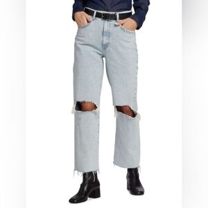 Le Jean Mia High Rise Relaxed Straight Jeans